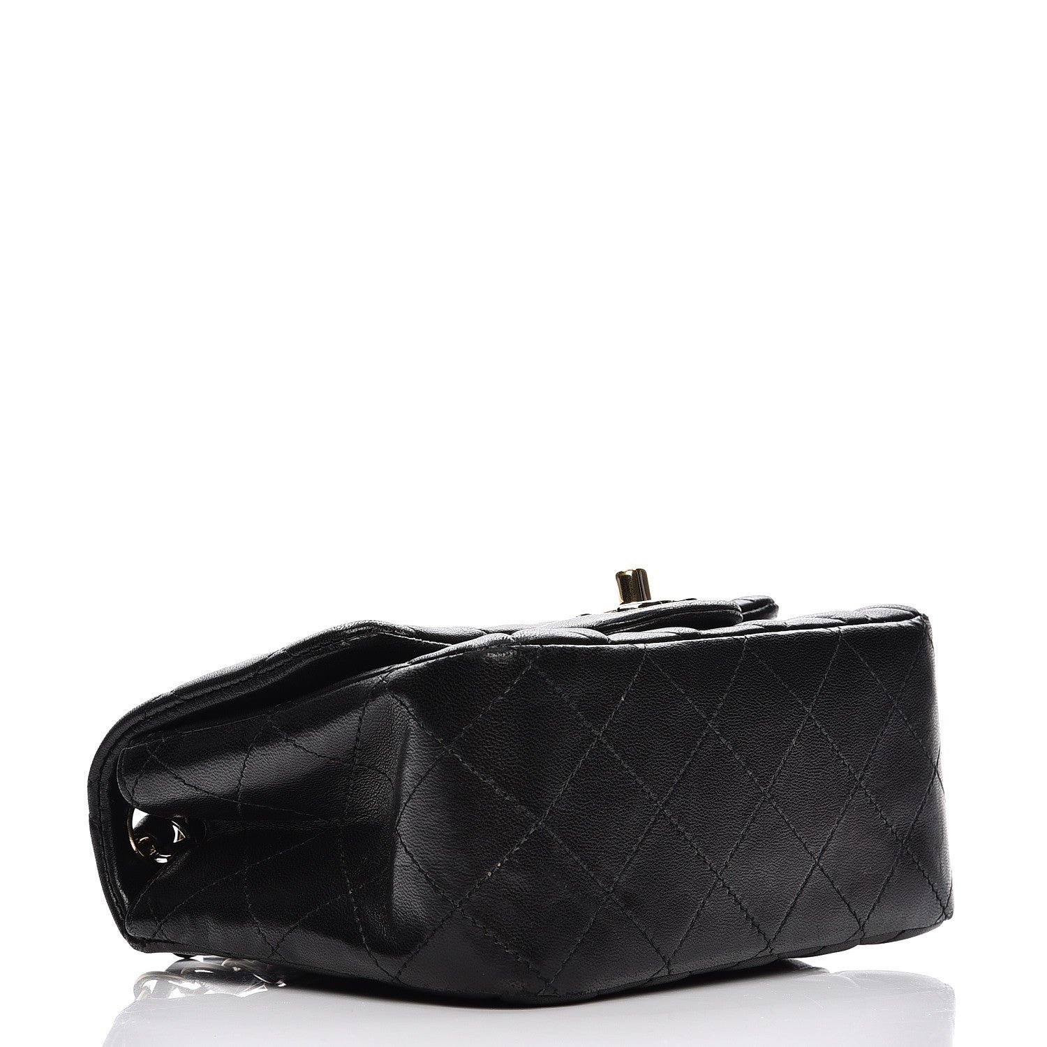 Chanel Lambskin Quilted Mini Square Flap Black 4 of 12