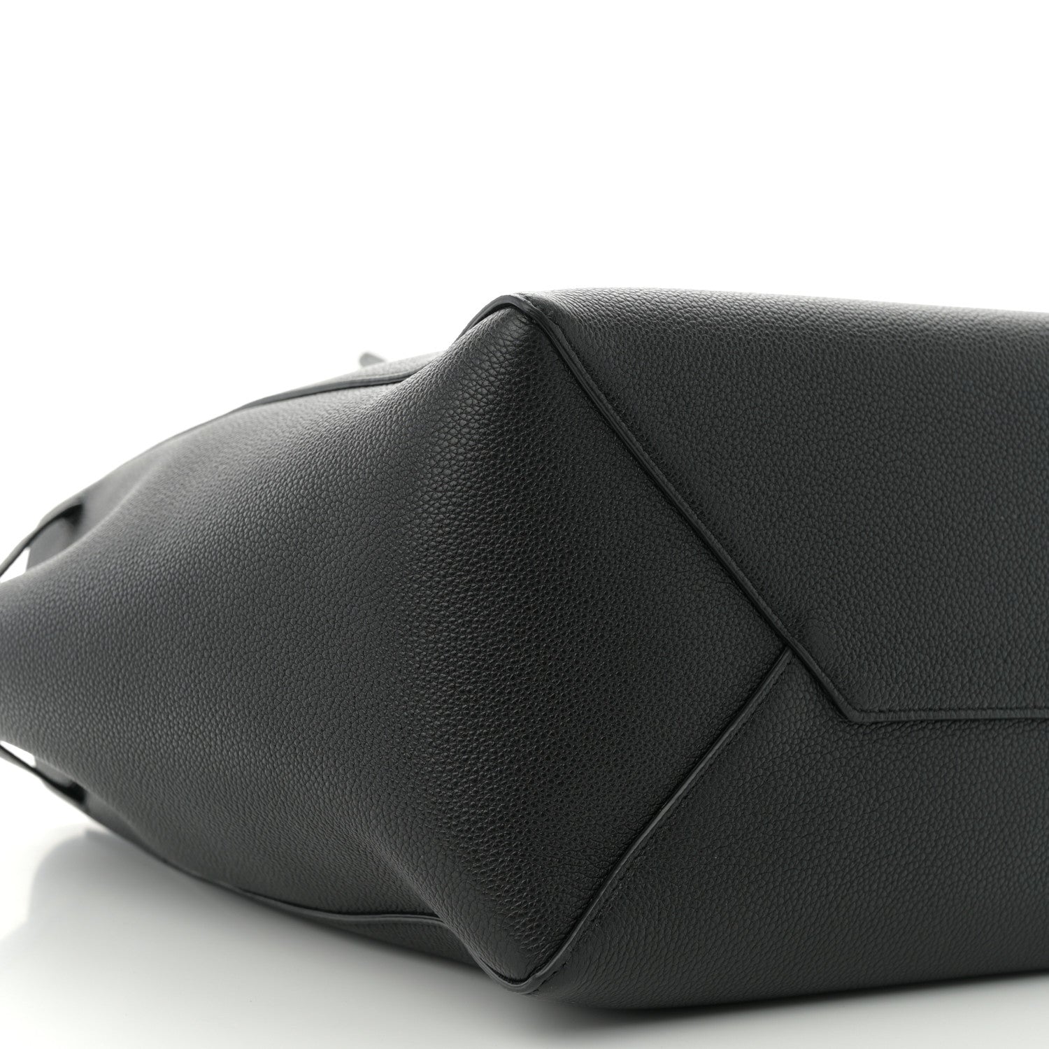 Celine Soft Grained Calfskin Small Belt Cabas Phantom Black 9 of 10