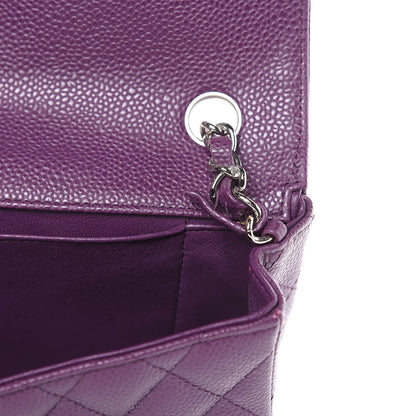 Chanel Caviar Quilted East West Flap Purple 10 of 10