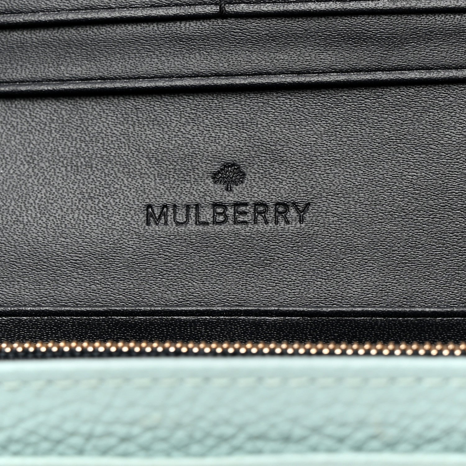 Mulberry Classic Grain Small Tree Continental Wallet Light Blue 6 of 7