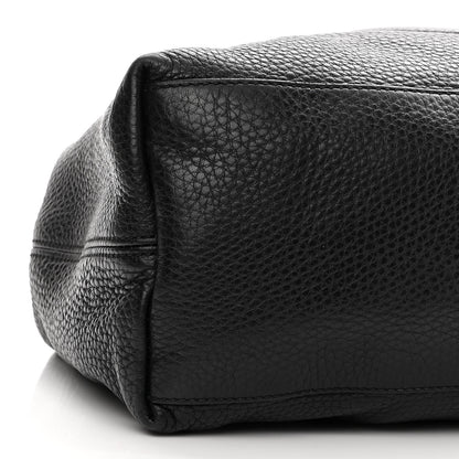Gucci Pebbled Calfskin Medium Soho Chain Shoulder Bag Black 9 of 12
