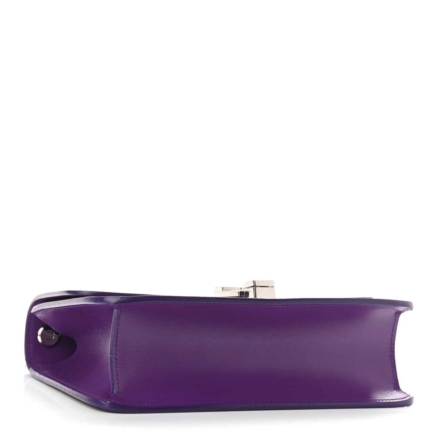 Smooth Calfskin Carre Satchel Purple