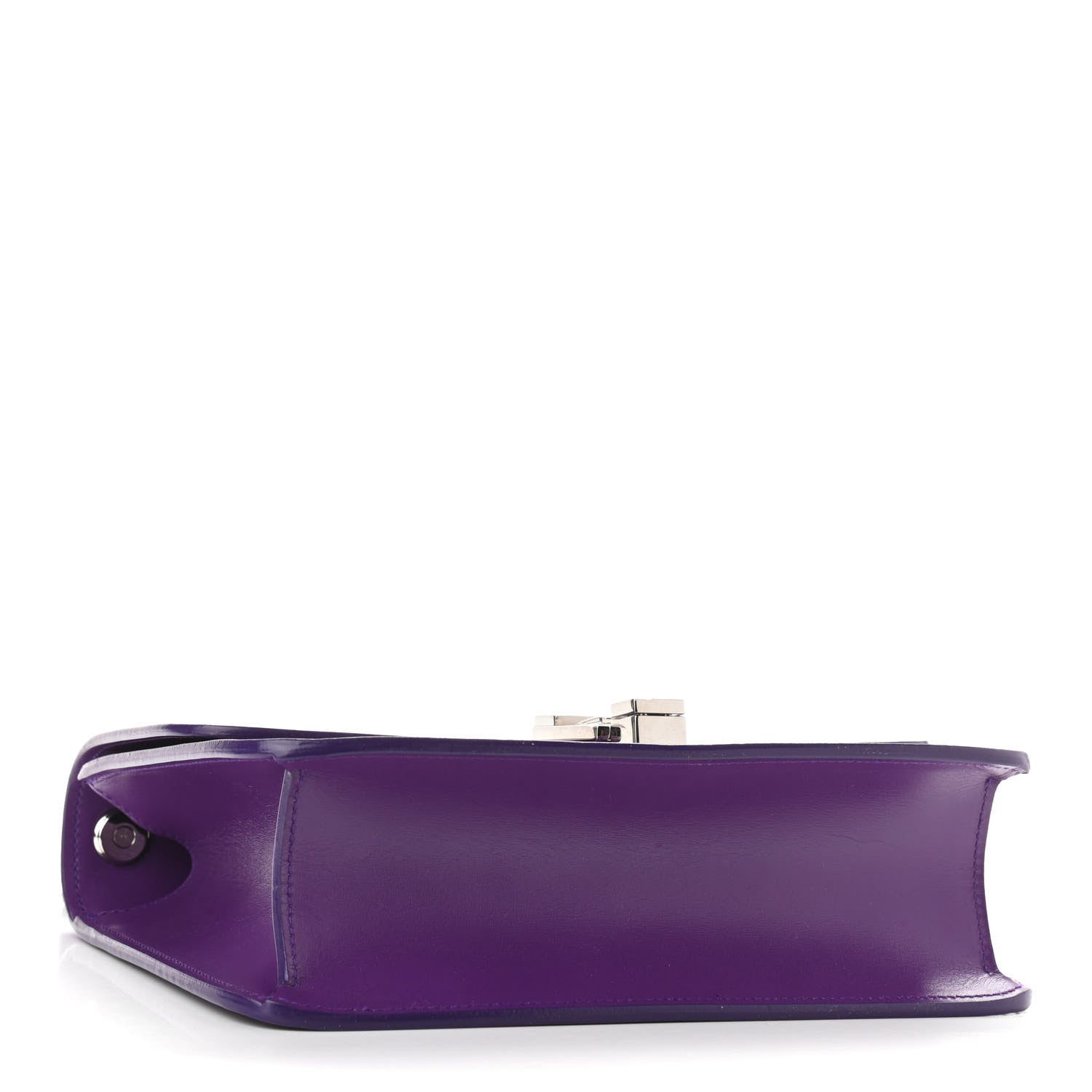Saint Laurent Smooth Calfskin Carre Satchel Purple 4 of 11