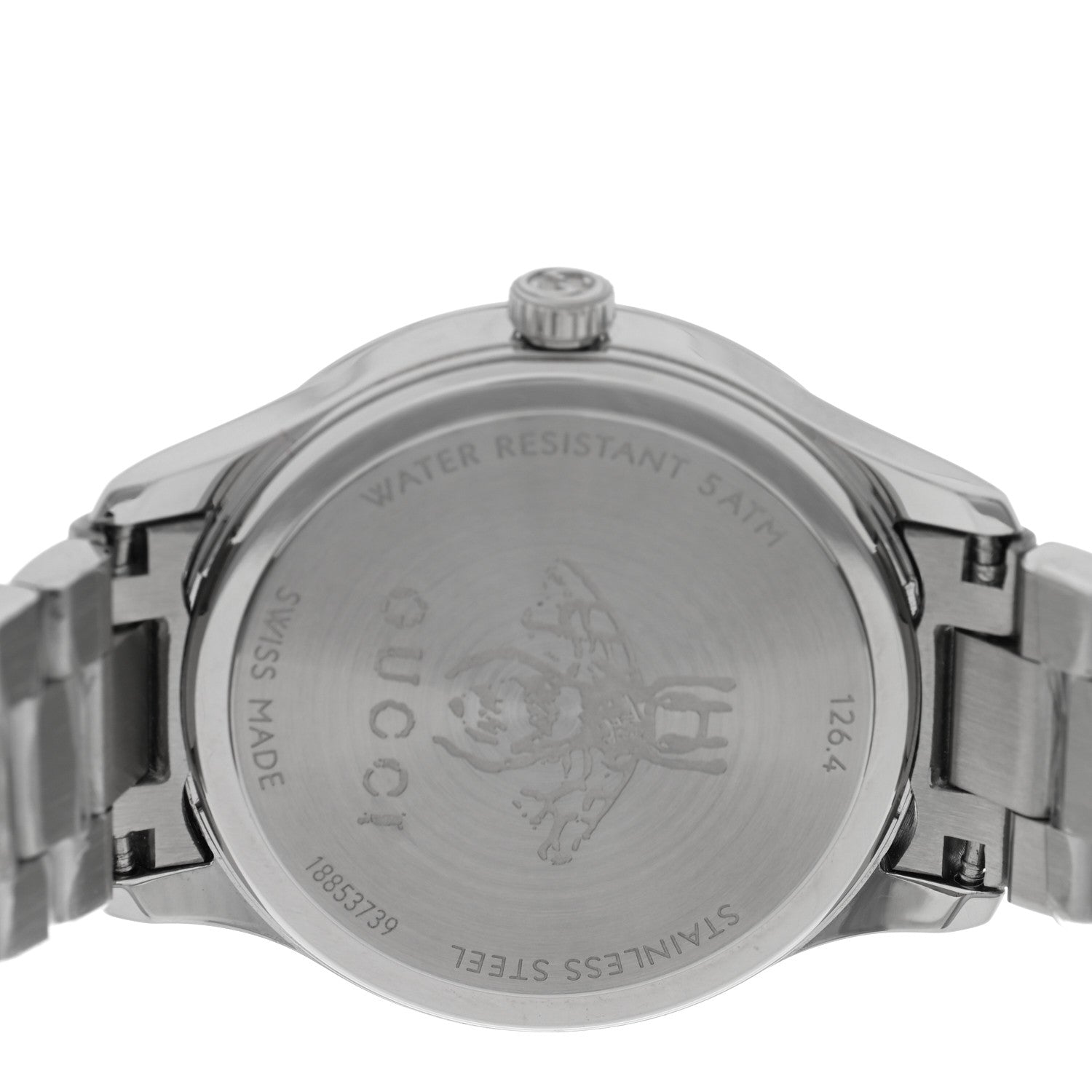 Gucci Stainless Steel 32mm G-Timeless Bee Quartz Watch Blue 4 of 5