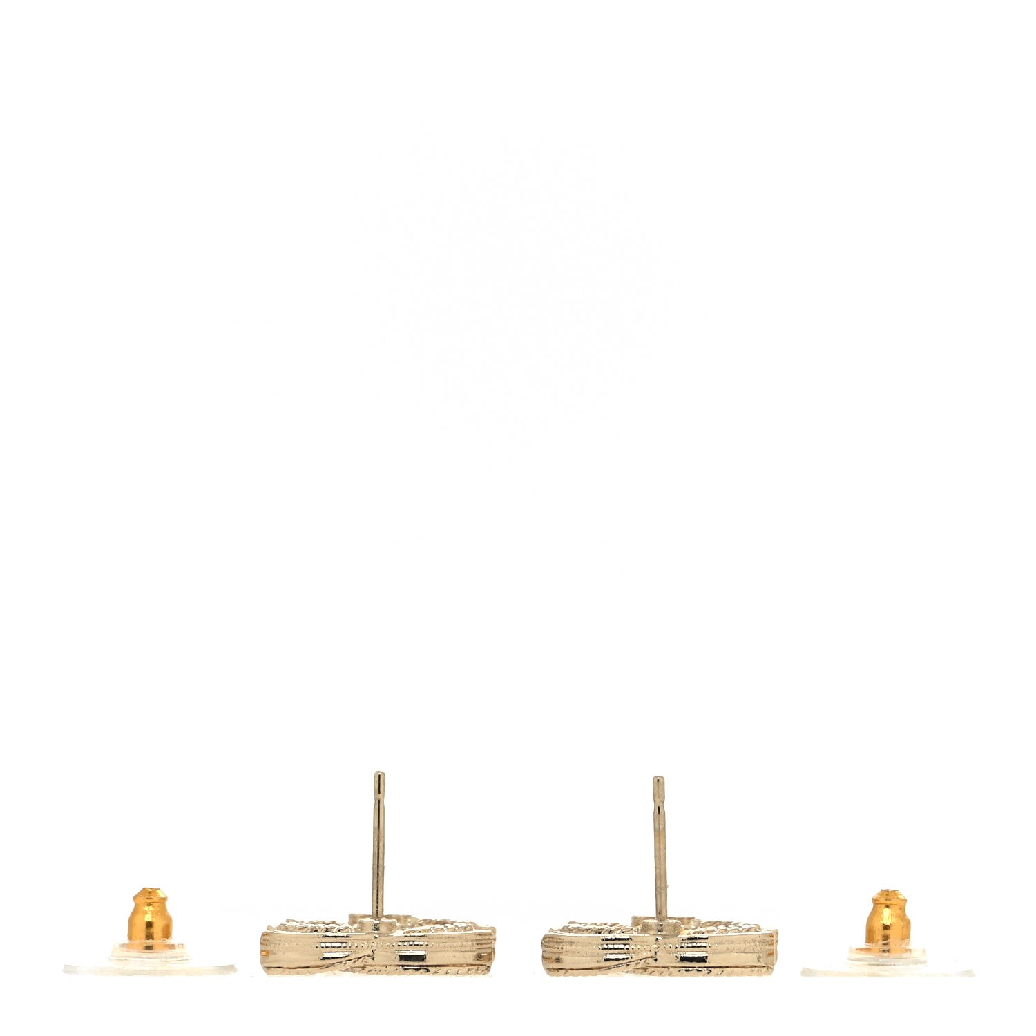 Chanel Pearl CC Earrings Gold 3 of 4