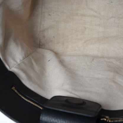 Gucci Pebbled Calfskin Small Swing Tote Black 11 of 13