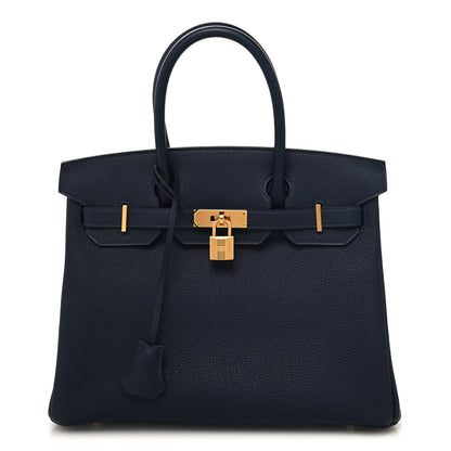 Hermes Togo Birkin 30 Bleu Nuit 1 of 13