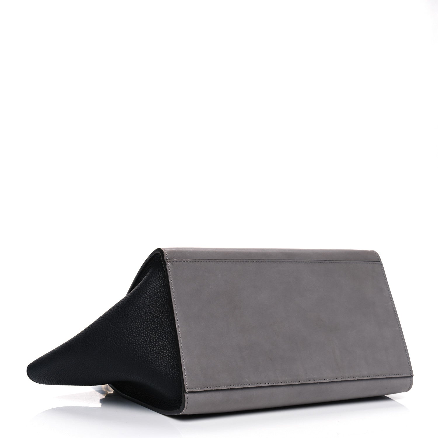 Celine Sleek Calfskin Small Tri-Color Trapeze Dark Blue 3 of 5