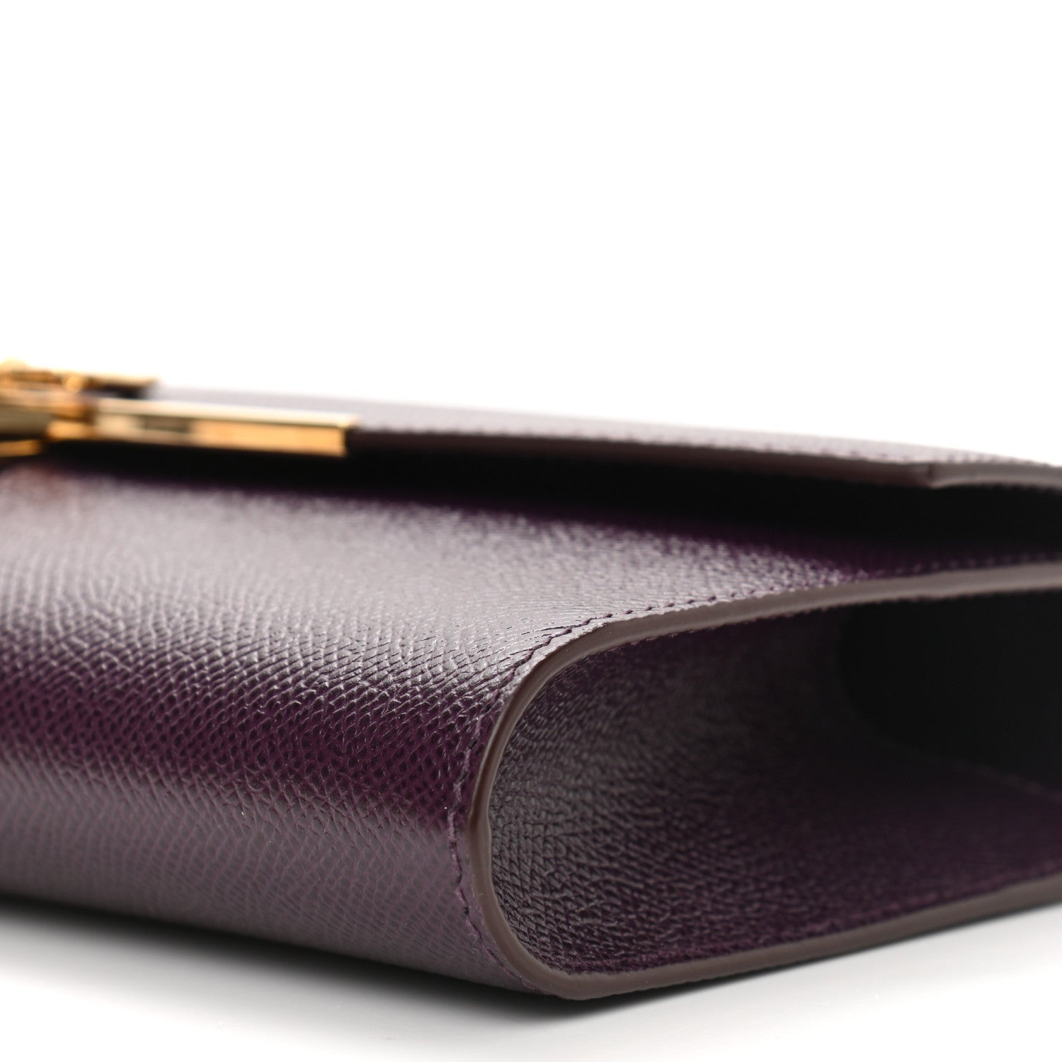 Salvatore Ferragamo Hammered Calfskin Gancini Icona Mini Bag Blackberry 17 of 17