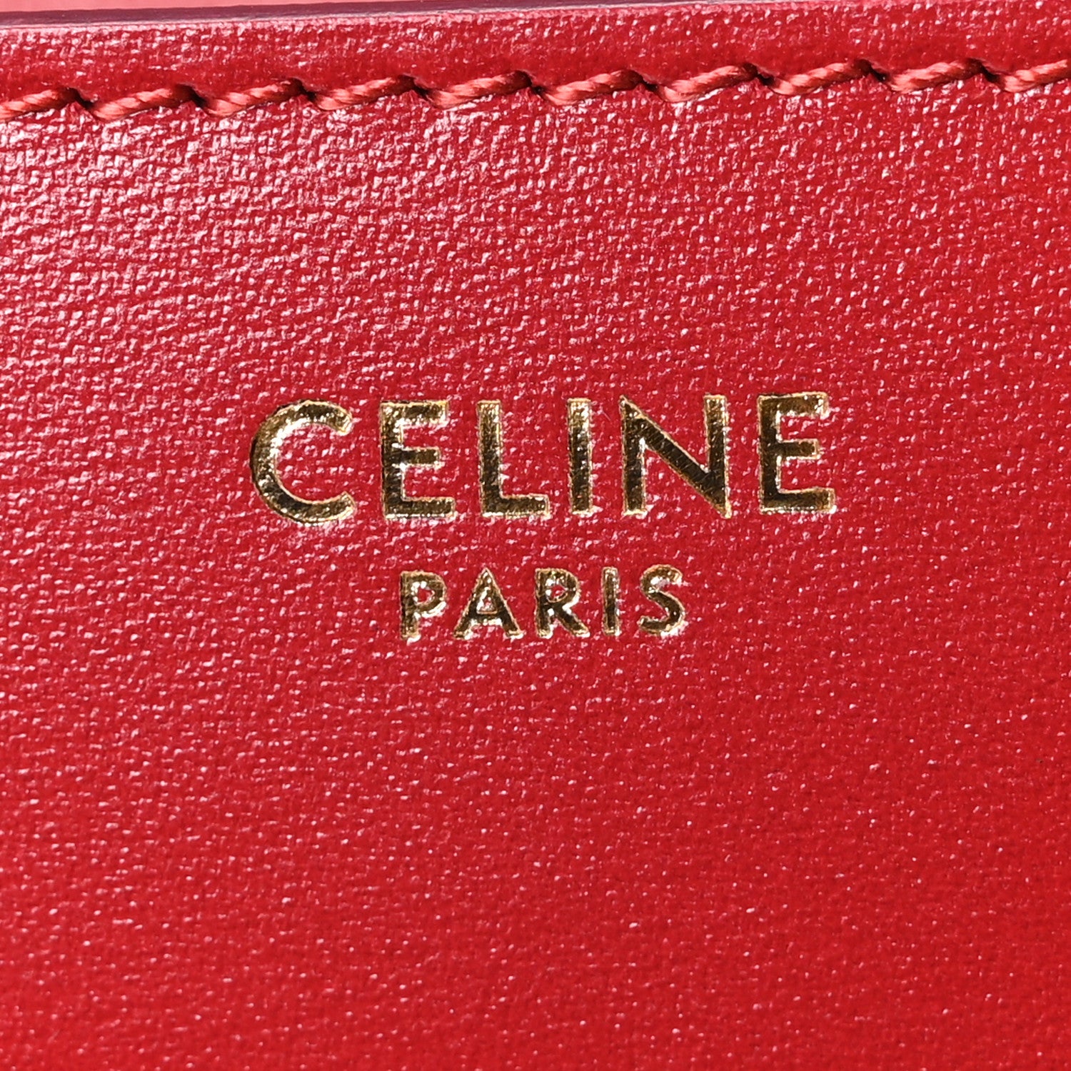 Celine Box Calfskin Teen Classic Box Flap Bag Red 6 of 10