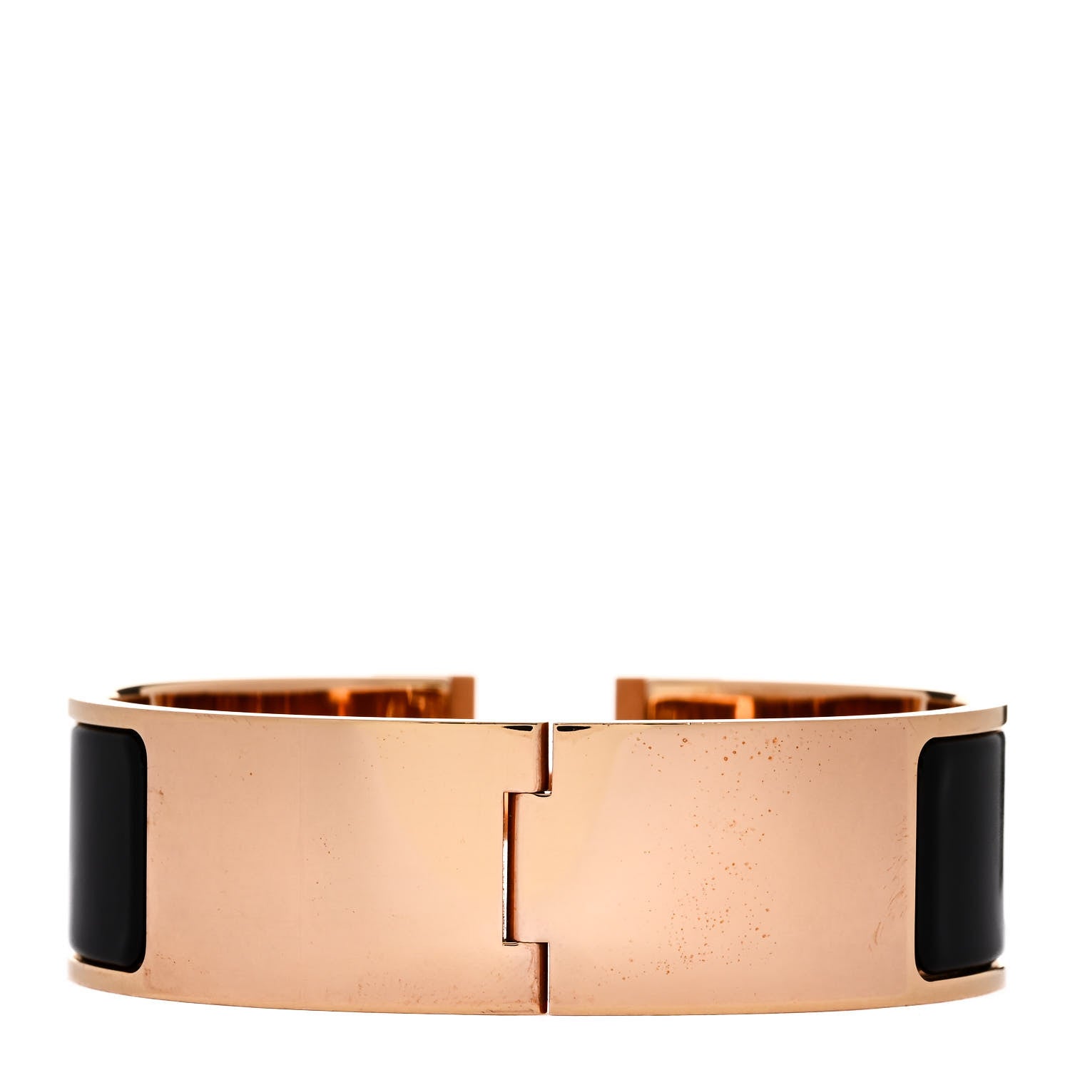 Hermes Enamel Wide Clic Clac H Bracelet GM Black 3 of 5