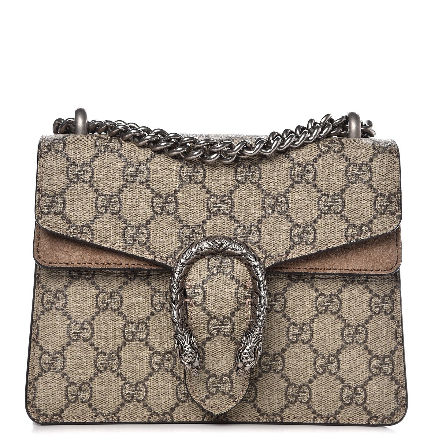 GG Supreme Monogram Mini Dionysus Shoulder Bag Taupe