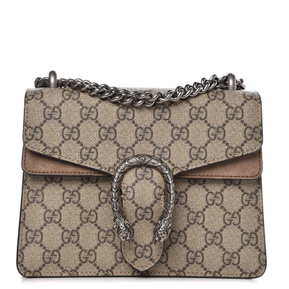 Gucci GG Supreme Monogram Mini Dionysus Shoulder Bag Taupe 1 of 7