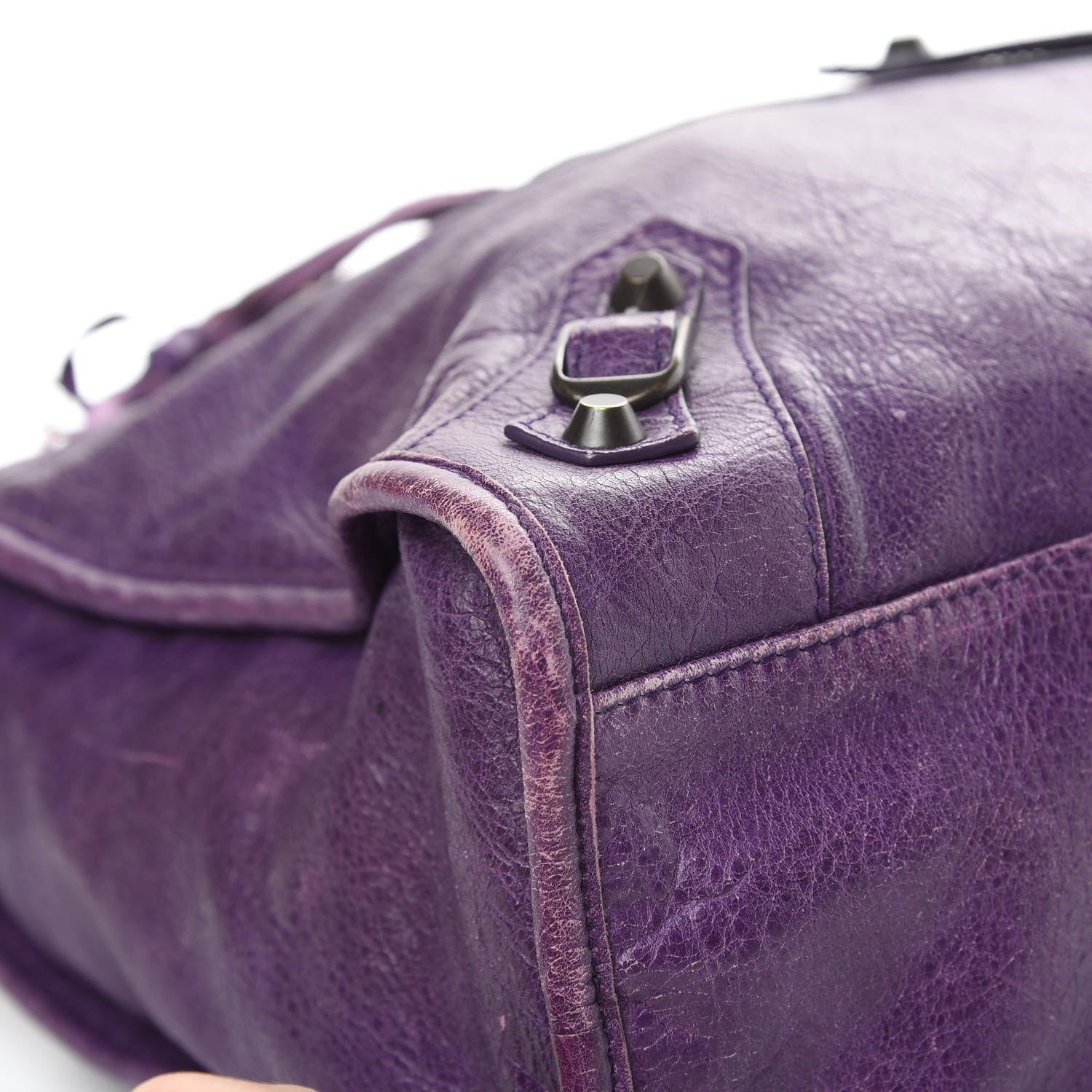 Balenciaga Agneau Classic Hardware City Dark Violet 9 of 19