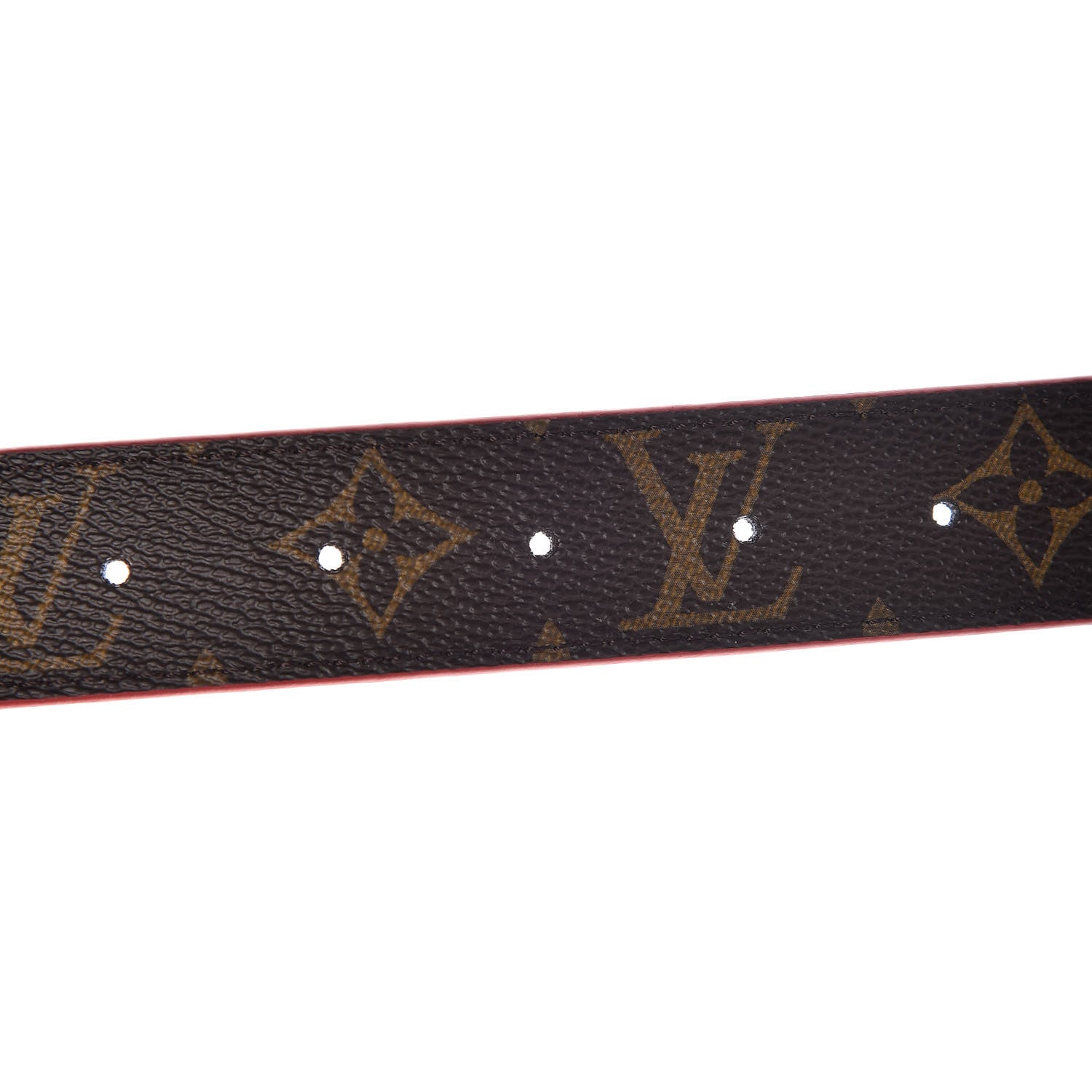 Louis Vuitton Monogram 30mm LV Initiales Reversible Belt 75 30 Coquelicot 6 of 6