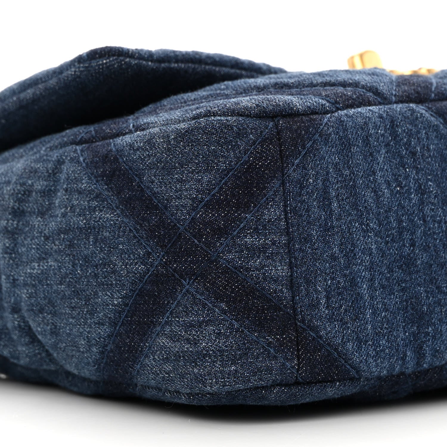 Chanel Denim Quilted Medium Chanel 19 Flap Blue 9 of 12