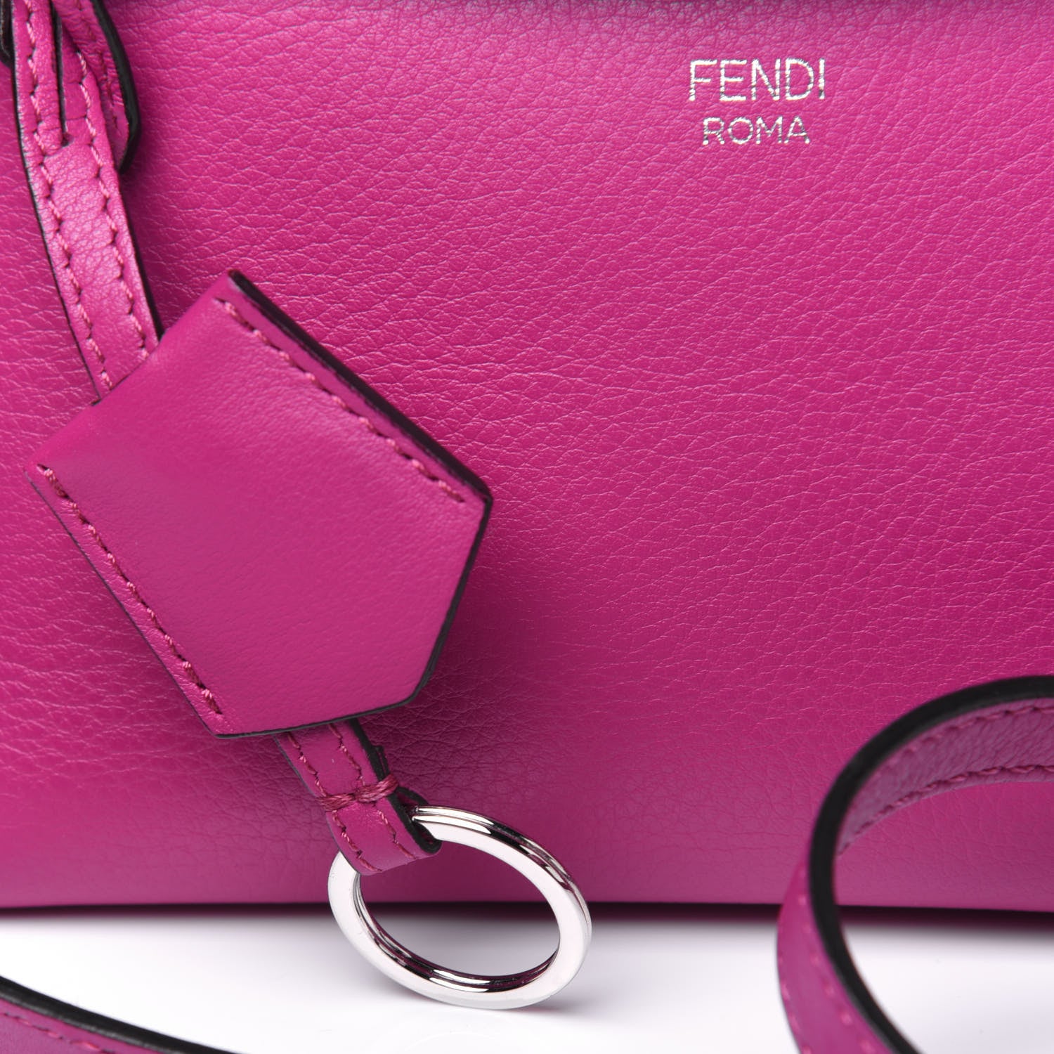 Fendi Vitello Dolce Mini By The Way Boston Bag Magenta 16 of 19