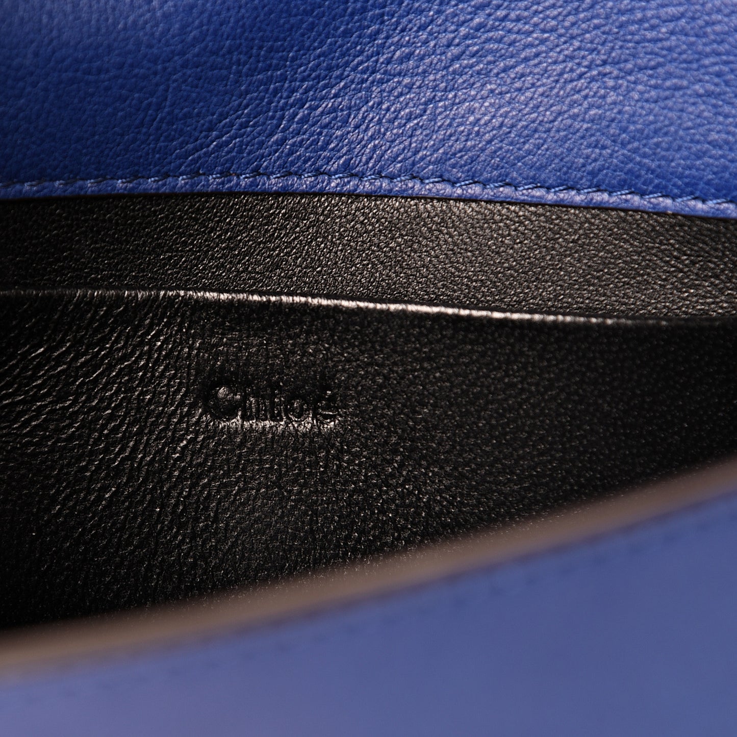 Calfskin Small Nile Bracelet Minaudiere Bag Majesty Blue