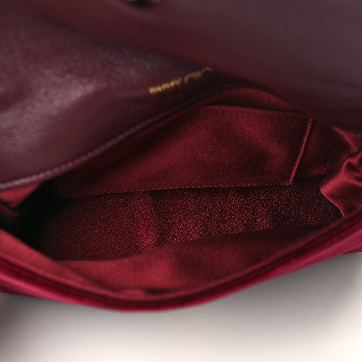 Jimmy Choo Velvet Crystal Pearl Shoulder Bag Burgundy 5 of 9