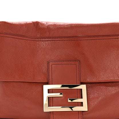 Fendi Vitello Acqua Large Convertible Baguette Bag Pompei 8 of 14