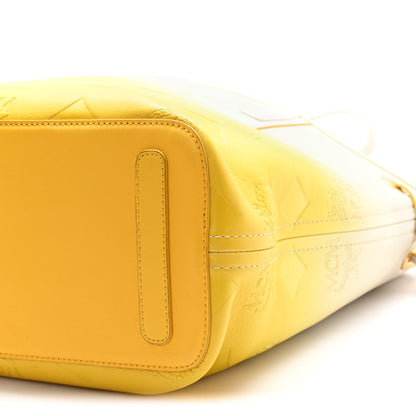 MCM Calfskin Ottomar Gradation Liz Shopper Tote Old Gold 11 of 12