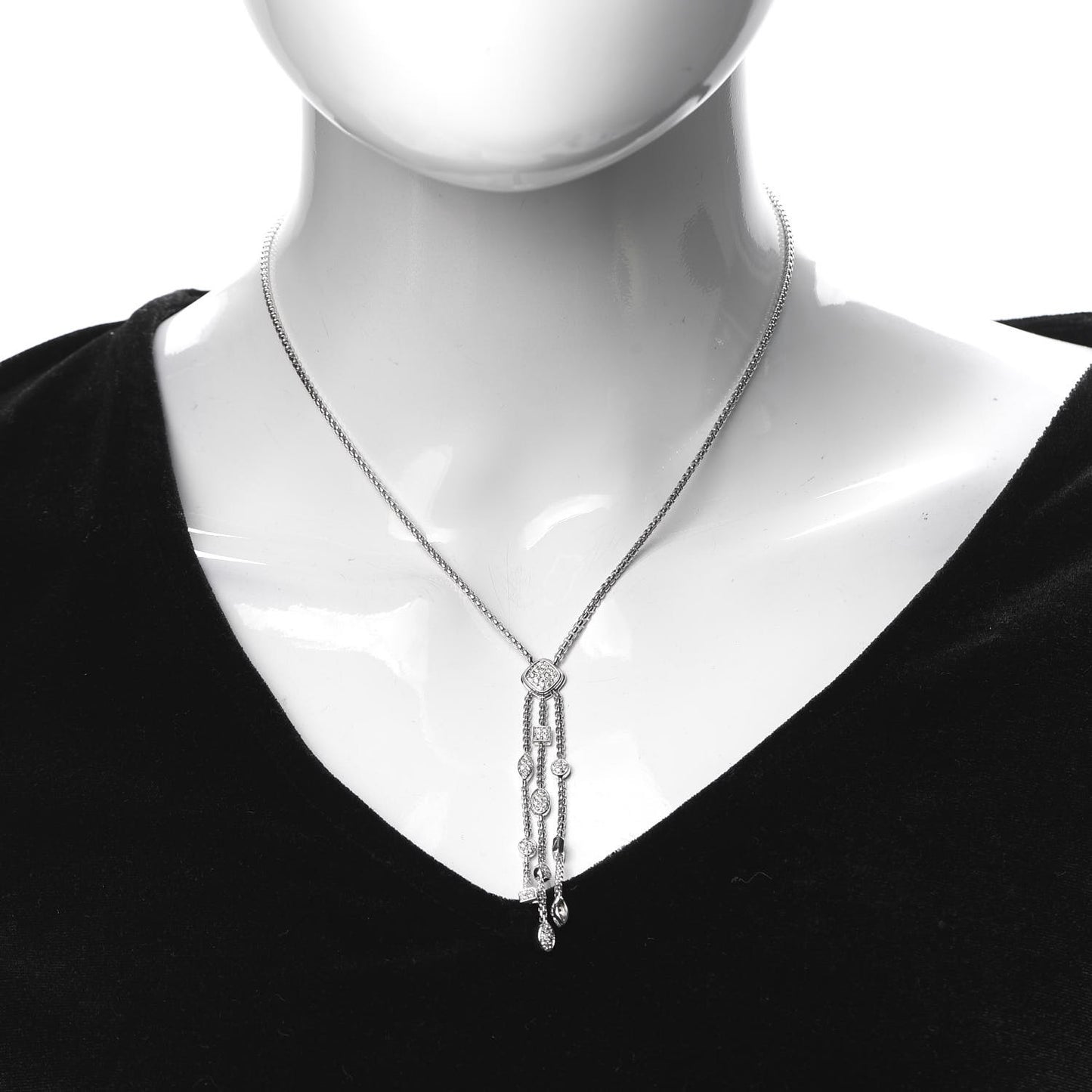Sterling Silver Diamond Confetti Ice Necklace