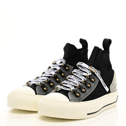Christian Dior Technical Mesh Cannage Womens Walk'n Dior High Top Sneakers 36 Black 3 of 8