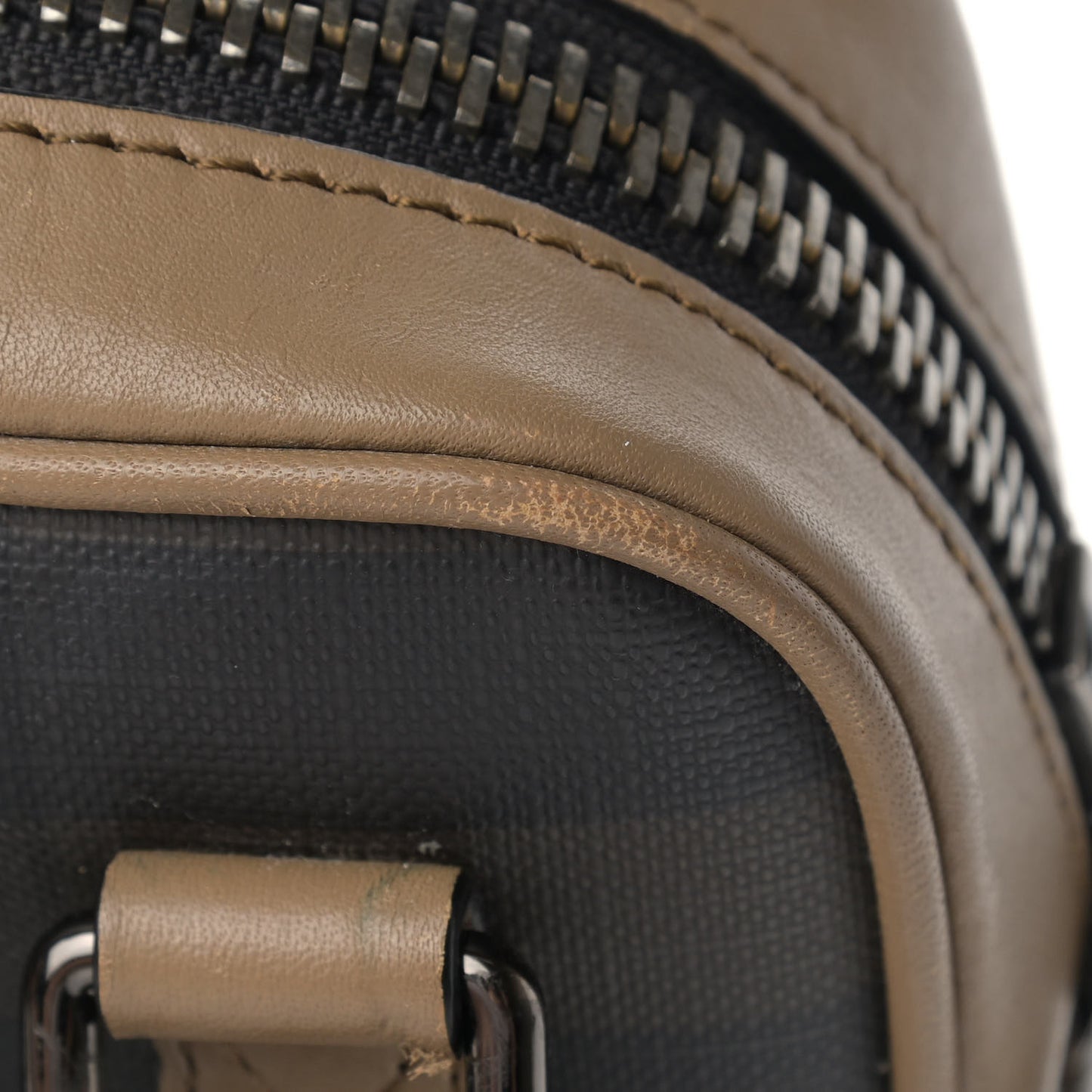 London Smoked Check Large Briefcase Brown