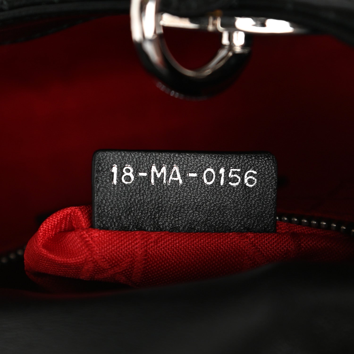 Christian Dior Lambskin Cannage Mini Lady Dior Black 7 of 15