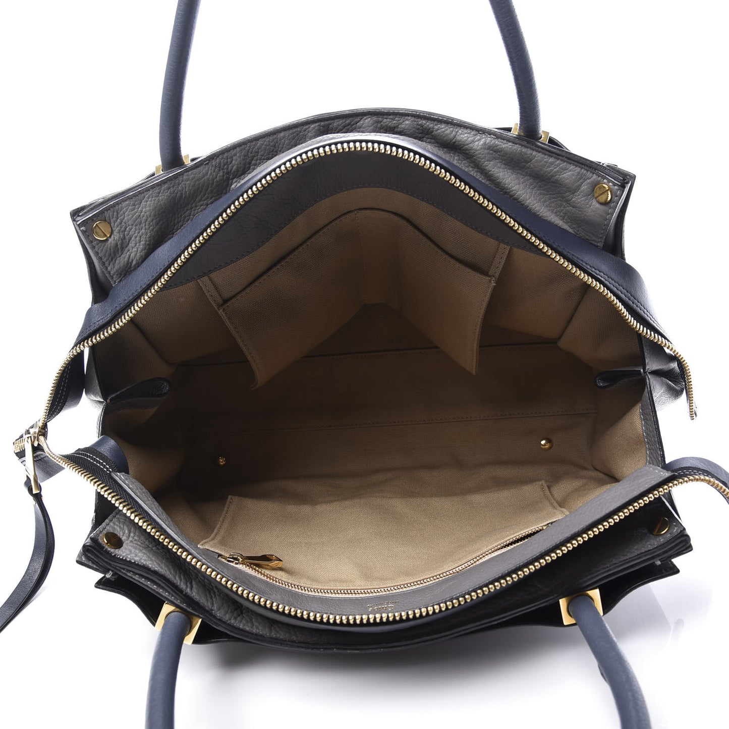 Smooth Calfskin Dree Shoulder Bag Dark Cashmere Grey