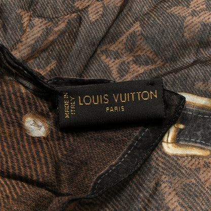 Louis Vuitton Cotton Monogram New Denim Bandana 3 of 5
