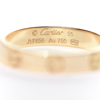 Cartier 18K Yellow Gold 3.5mm LOVE Wedding Band Ring 55 7.25 4 of 6