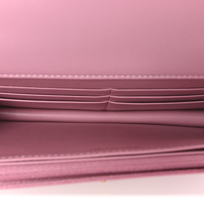 Chanel Lambskin Quilted Strass On Top Wallet On Chain Pink 5 of 12