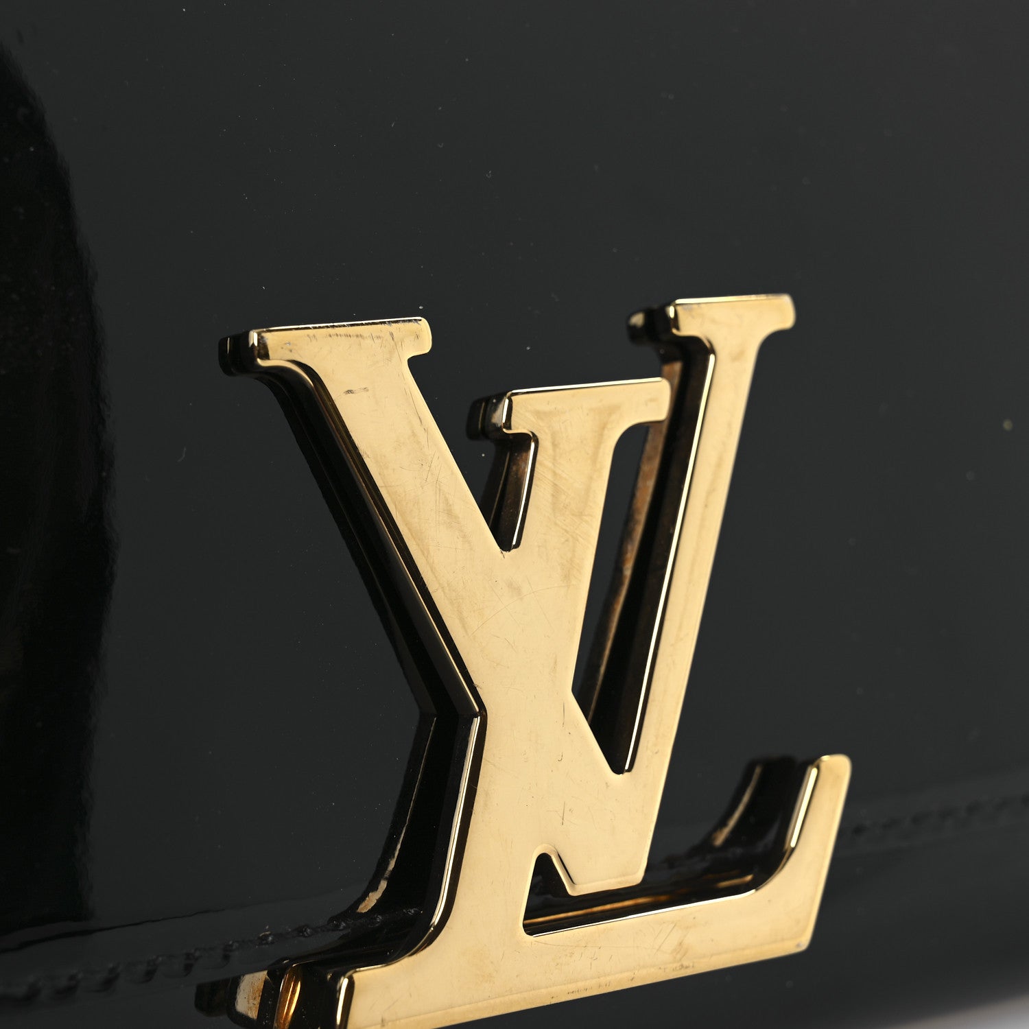 Louis Vuitton Patent Neo Sobe Louise EW Clutch Black 11 of 13