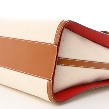 Alexander McQueen Canvas The Tall Story Shoulder Bag Natural Tan 9 of 10