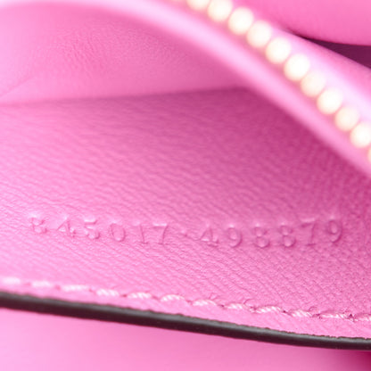Gucci Lambskin Embossed Small GG Milano Top Handle Shoulder Bag Pink 8 of 11