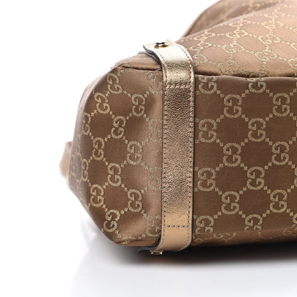 Gucci Satin Monogram Medium Abbey Shoulder Bag Bronze 8 of 9