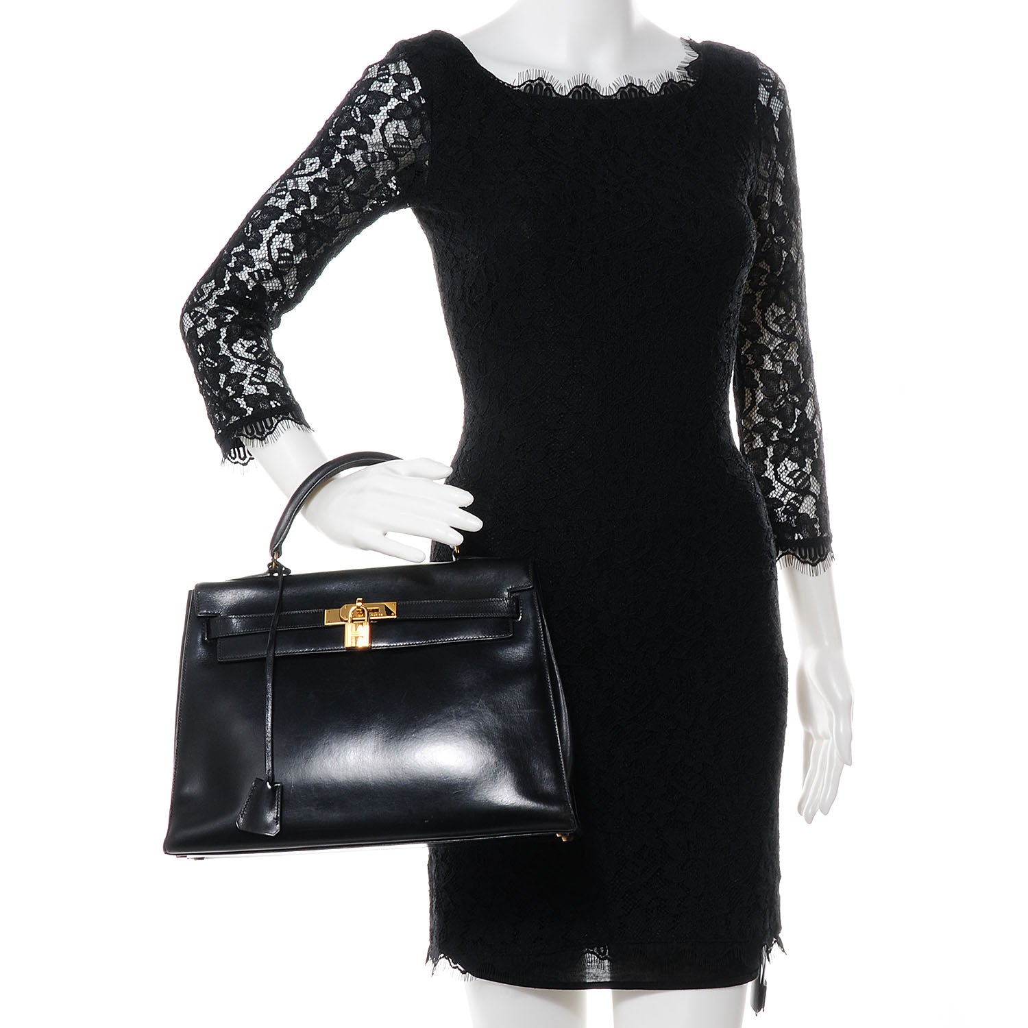 Hermes Box Kelly Sellier 32 Black 2 of 7