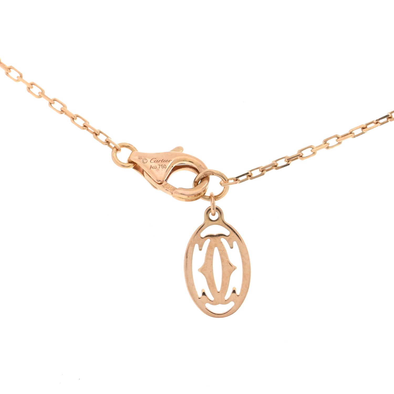 Cartier 18K Pink Gold Pink Sapphire D'Amour Pendant Necklace 3 of 4