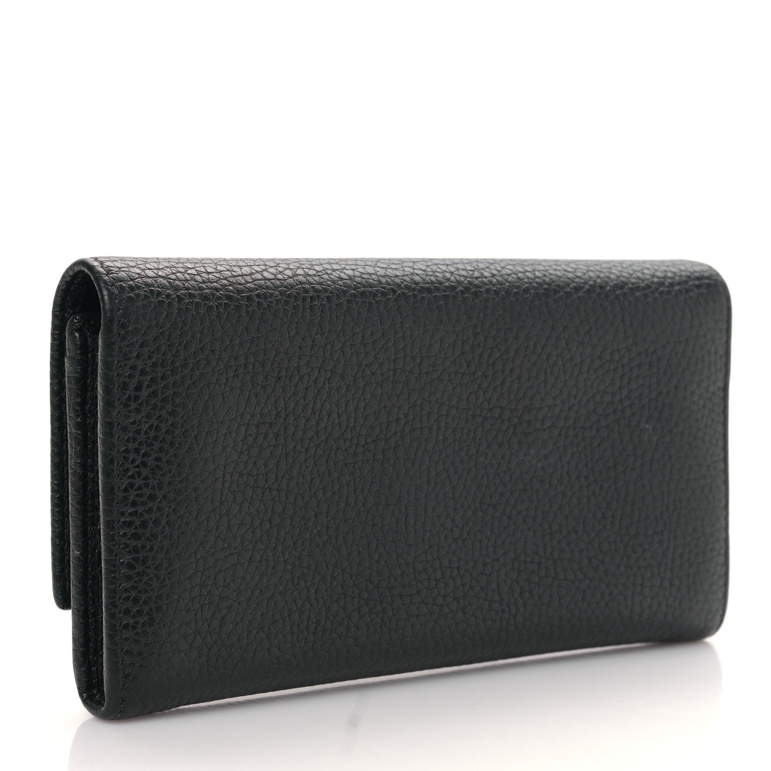 Gucci Pebbled Calfskin Large Soho Continental Wallet Black 3 of 10