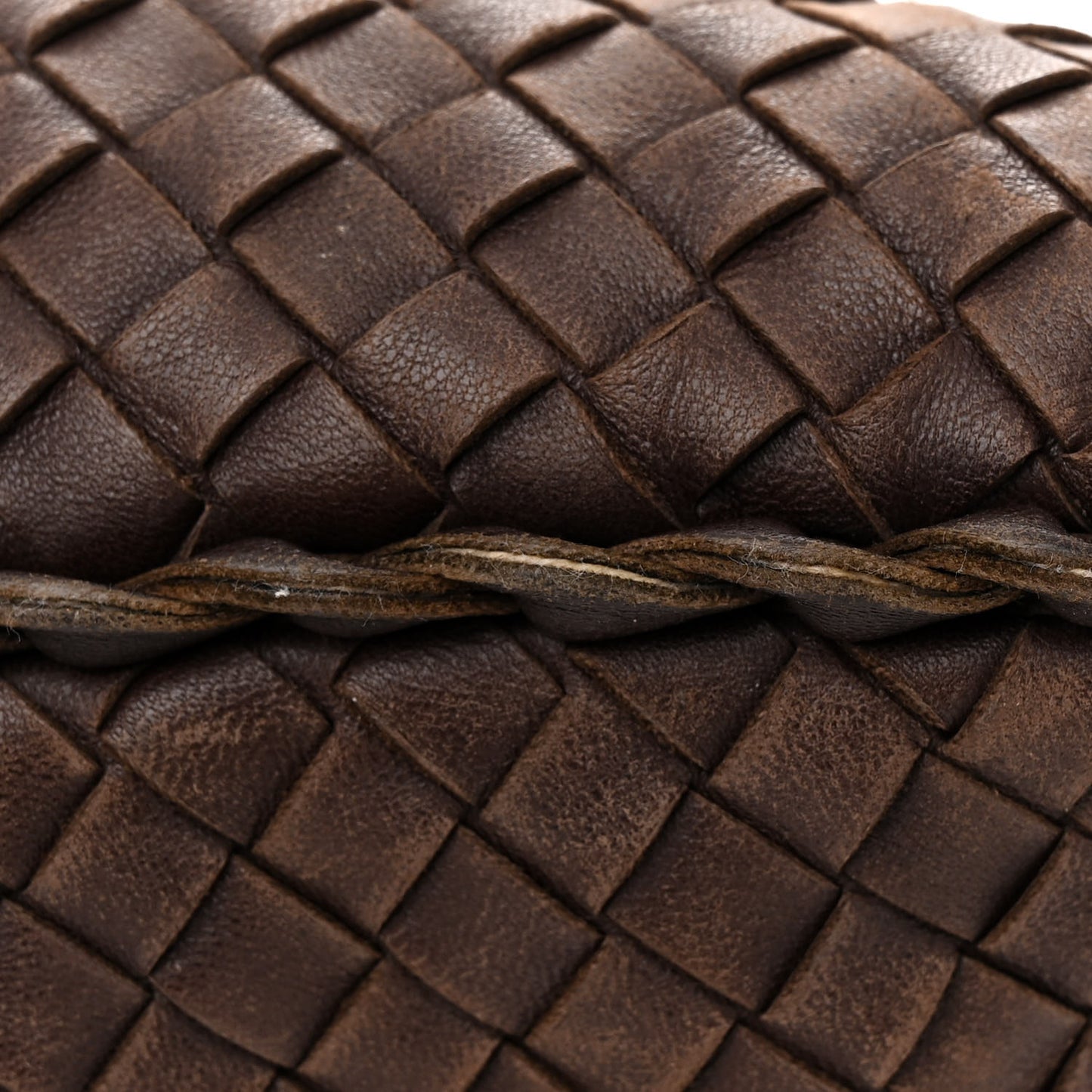 Nappa Intrecciato Large Veneta Hobo Ebano