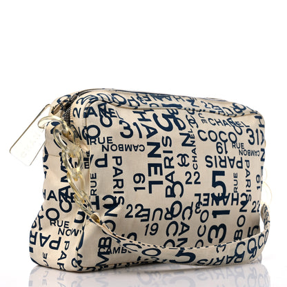 Chanel Canvas 31 Rue Cambon Shoulder Bag White Blue 3 of 12