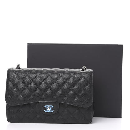 Chanel Caviar Quilted Jumbo Double Flap Black 11 of 11