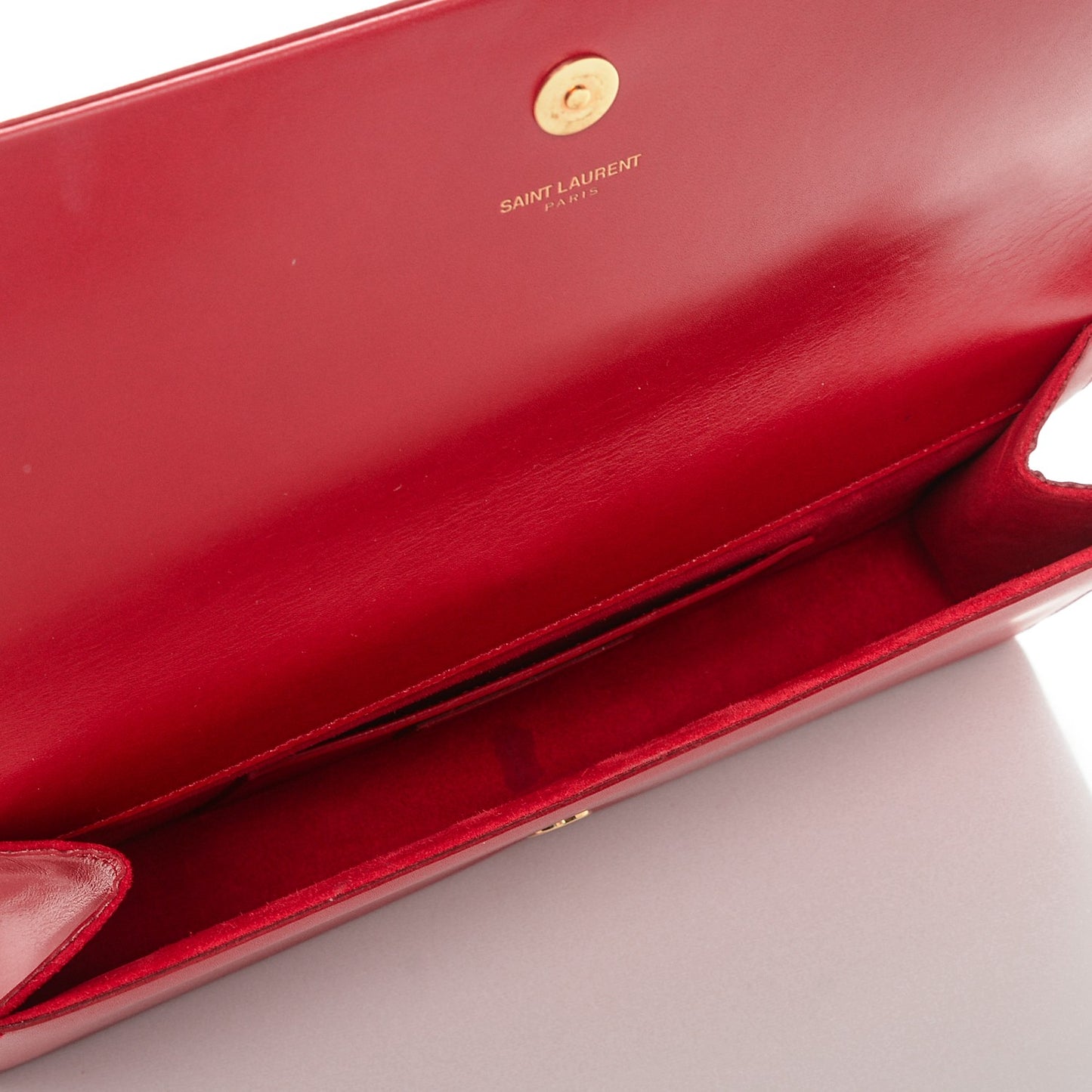 Calfskin Cassandre Tassel Clutch Red