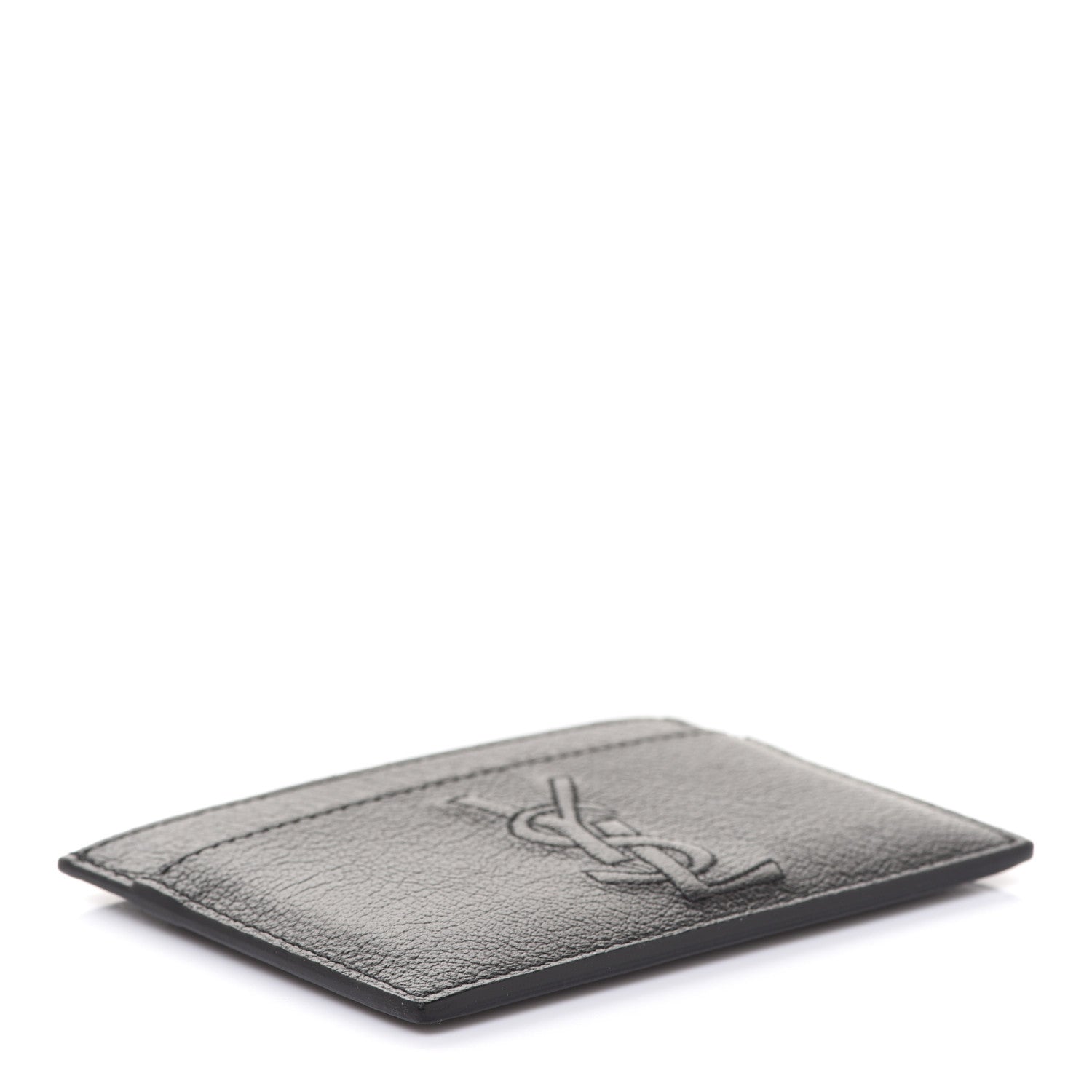 Saint Laurent Textured Calfskin Belle De Jour Card Case Black 4 of 8
