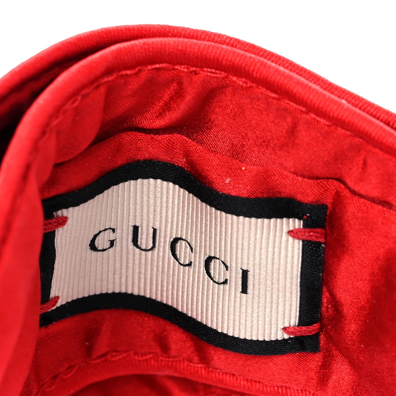 Gucci Metallic Lurex Silk GG Supreme Headband Blue Red 5 of 7