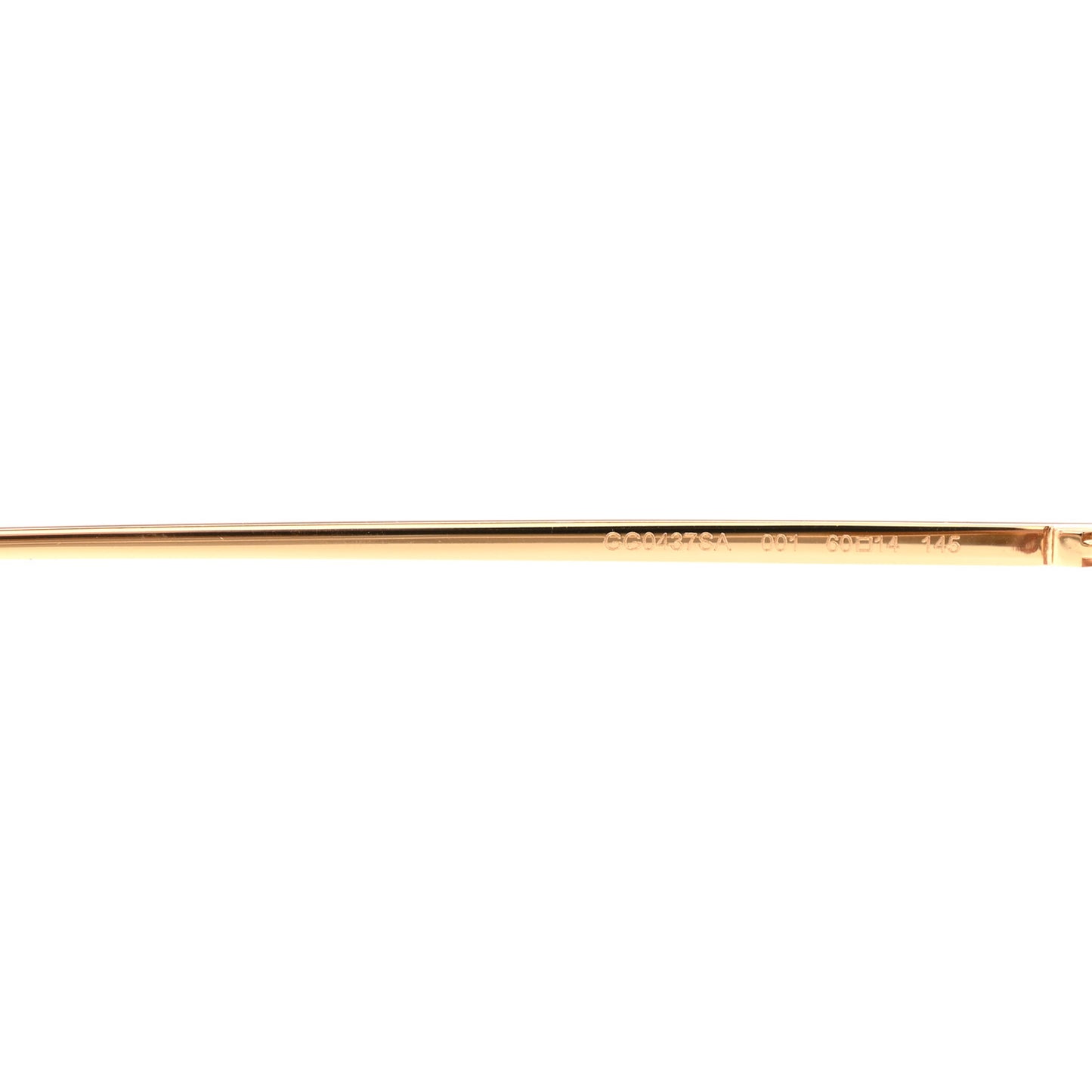 Square Frame GG0437SA Sunglasses Gold