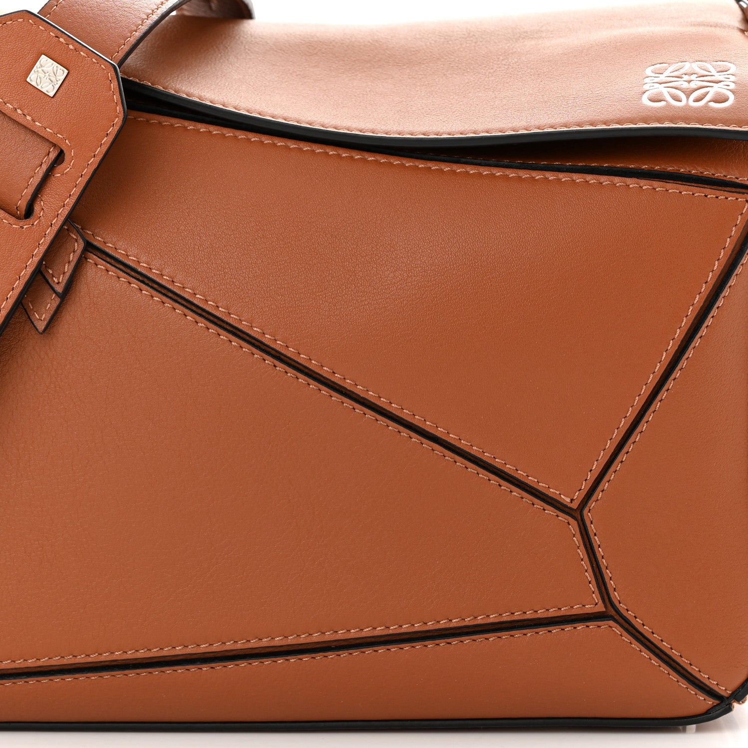 Loewe Calfskin Medium Puzzle Bag Tan 7 of 10