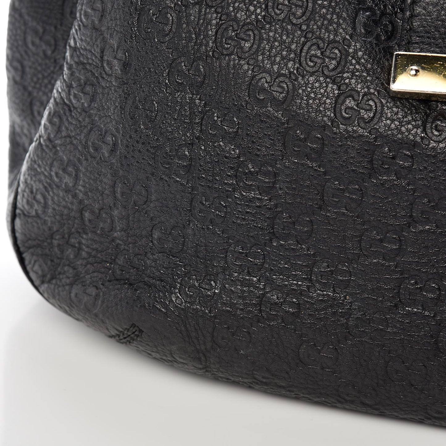 Guccissima Large New Ladies Web Hobo Black