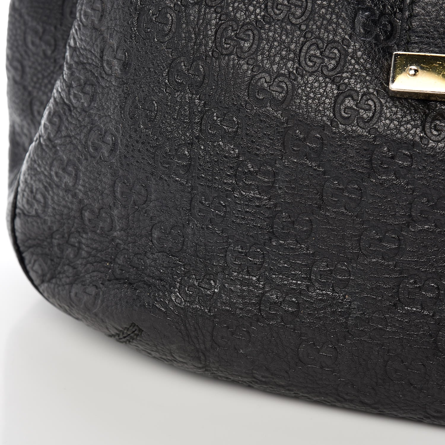 Gucci Guccissima Large New Ladies Web Hobo Black 9 of 11